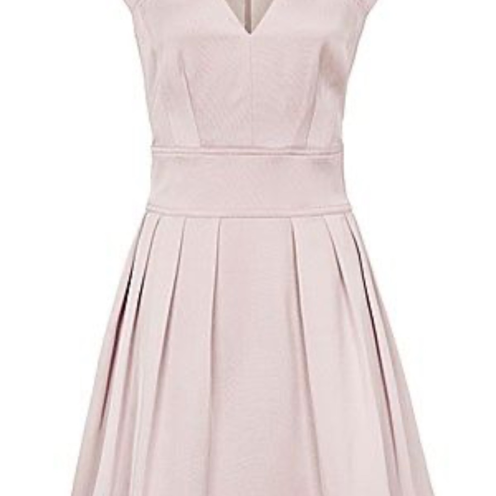 Reiss Amyline Pleated Bell Skirt Dress